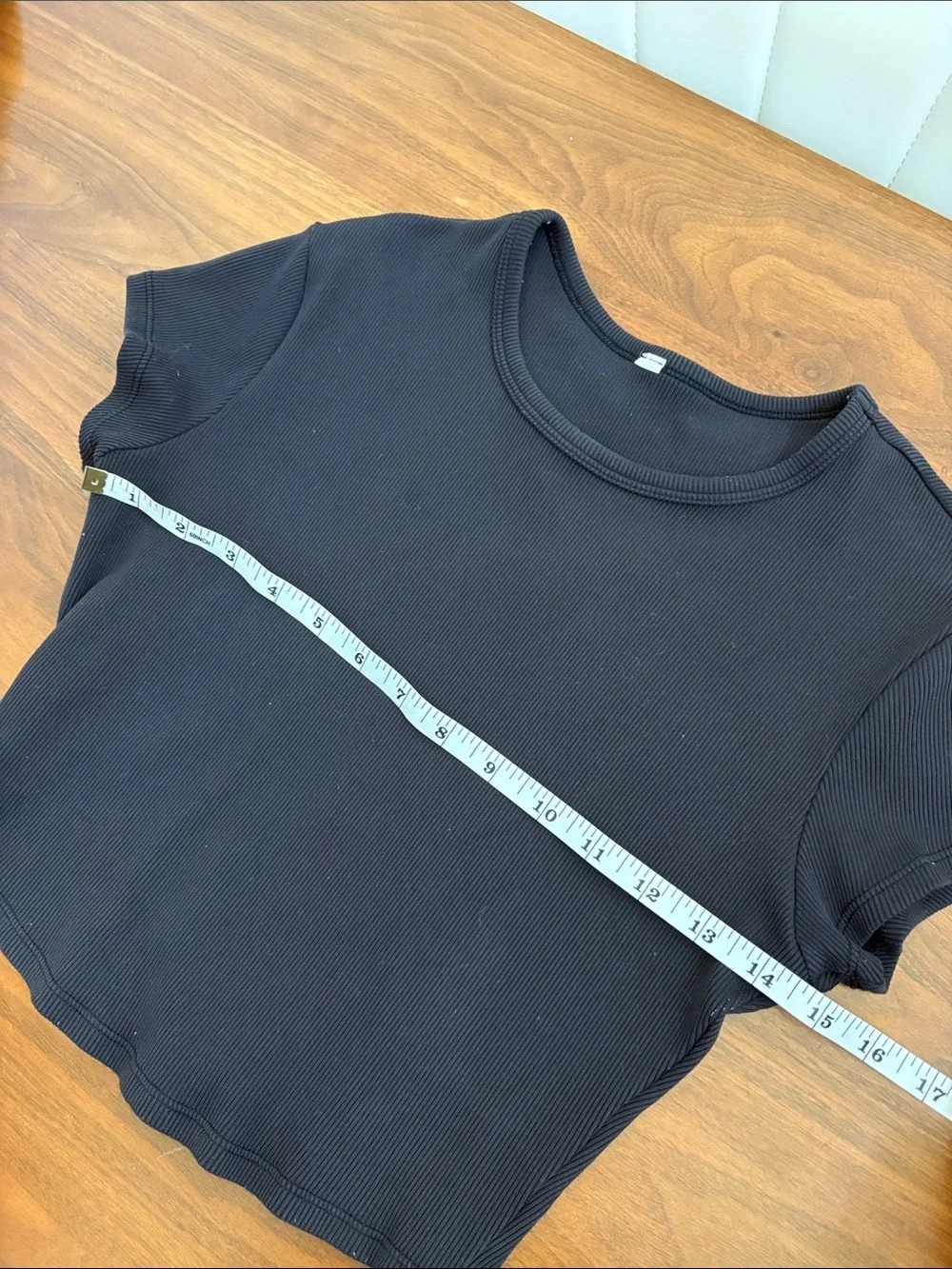 Alo Yoga Cropped Ribbed Tee Size XS
